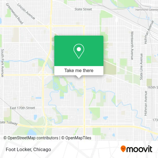 Foot Locker map