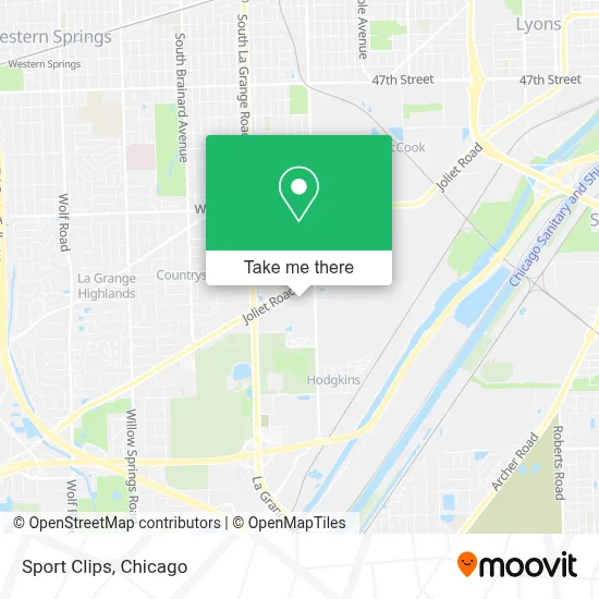 Sport Clips map