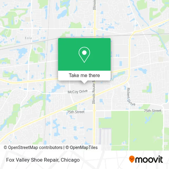Fox Valley Shoe Repair map