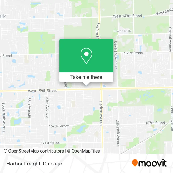 Harbor Freight map