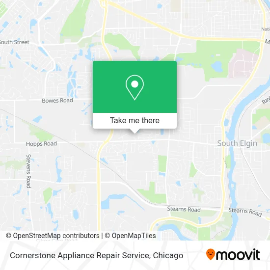 Cornerstone Appliance Repair Service map