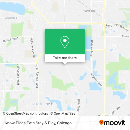 Know Place Pets Stay & Play map