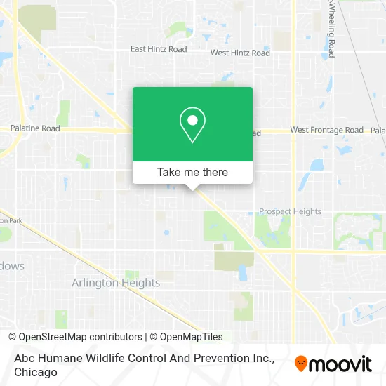 Abc Humane Wildlife Control And Prevention Inc. map