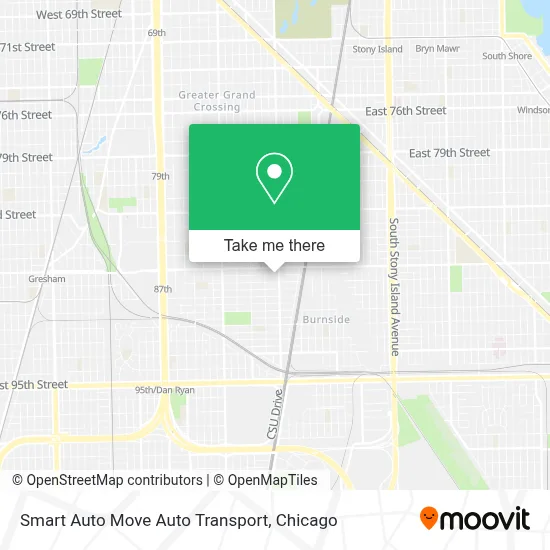 Smart Auto Move Auto Transport map
