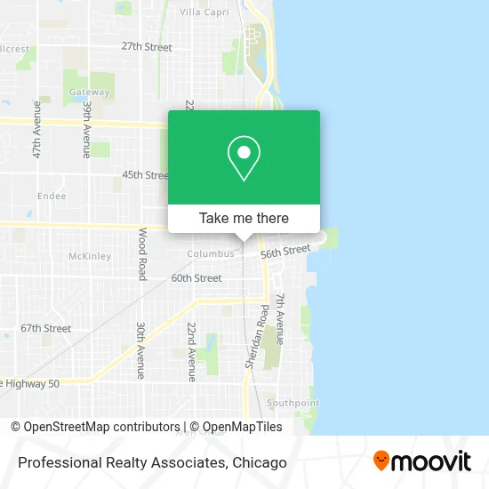 Professional Realty Associates map