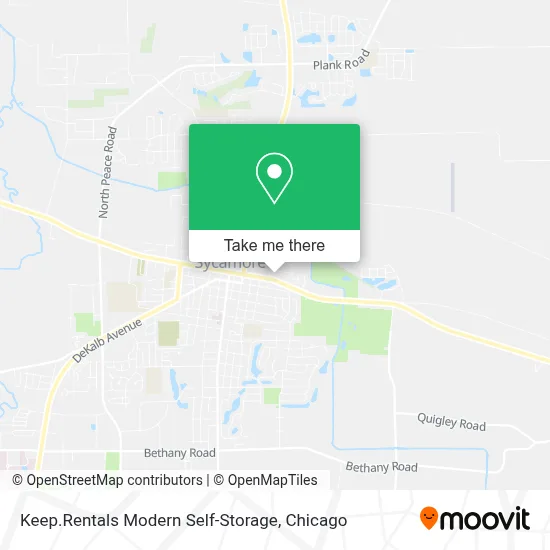 Keep.Rentals Modern Self-Storage map