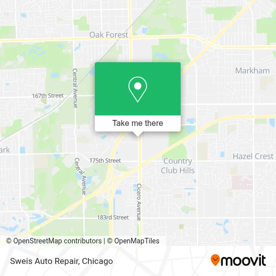 Sweis Auto Repair map