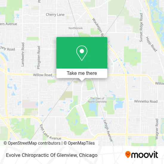 Evolve Chiropractic Of Glenview map