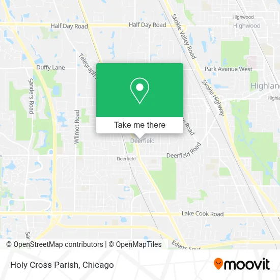 Holy Cross Parish map
