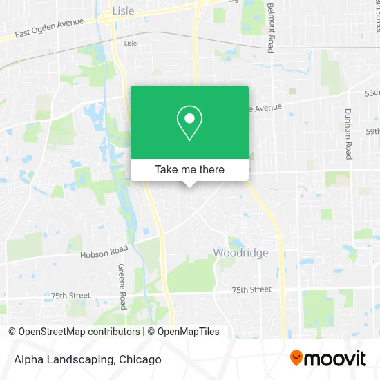 Alpha Landscaping map