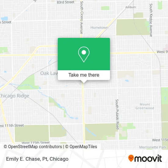 Emily E. Chase, Pt map