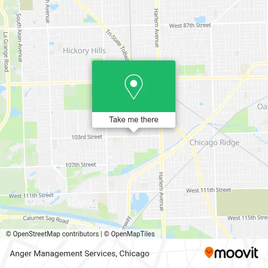 Anger Management Services map