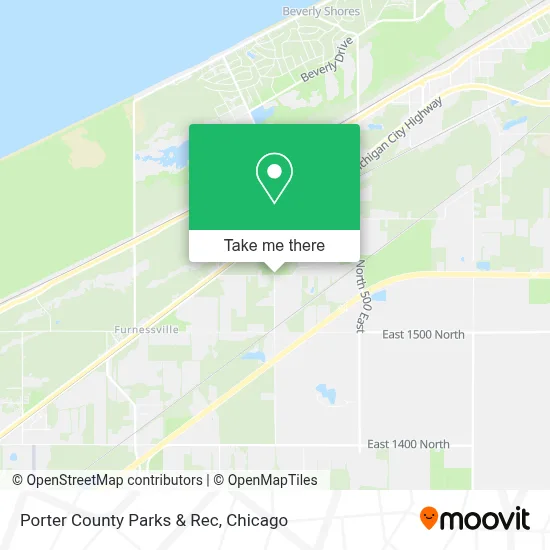 Porter County Parks & Rec map