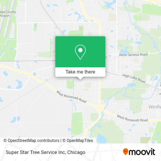 Super Star Tree Service Inc map
