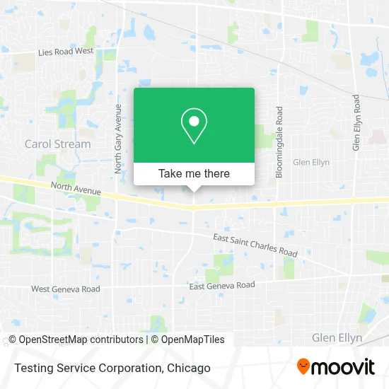 Testing Service Corporation map