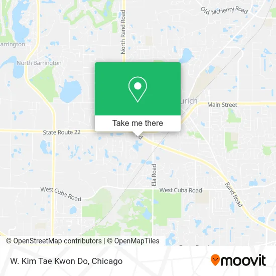 W. Kim Tae Kwon Do map