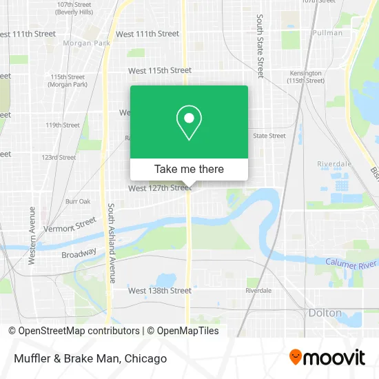 Muffler & Brake Man map