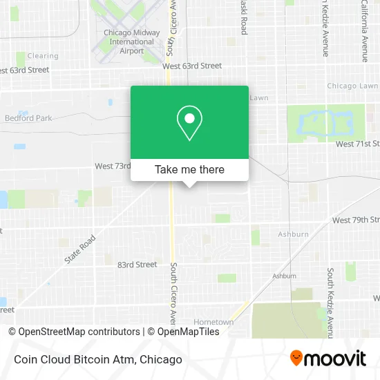 Coin Cloud Bitcoin Atm map
