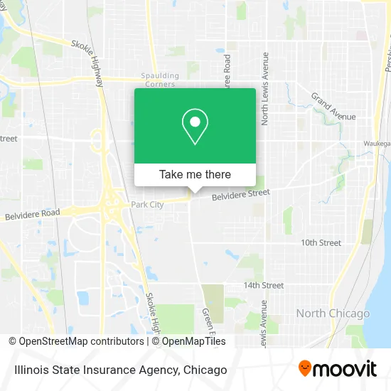 Illinois State Insurance Agency map
