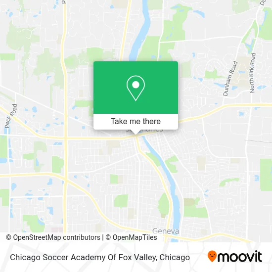 Chicago Soccer Academy Of Fox Valley map