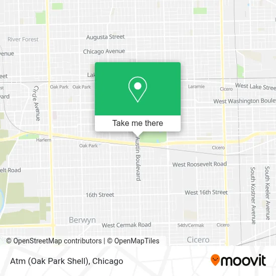 Atm (Oak Park Shell) map