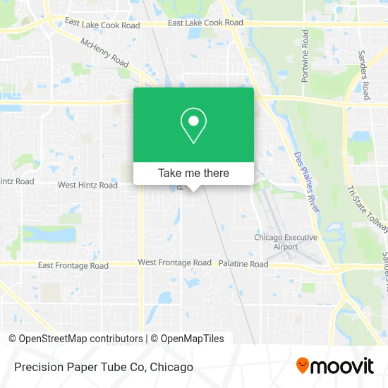 Precision Paper Tube Co map