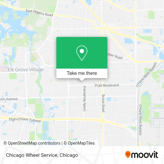 Chicago Wheel Service map
