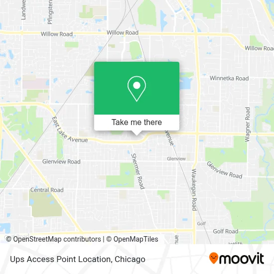 Ups Access Point Location map