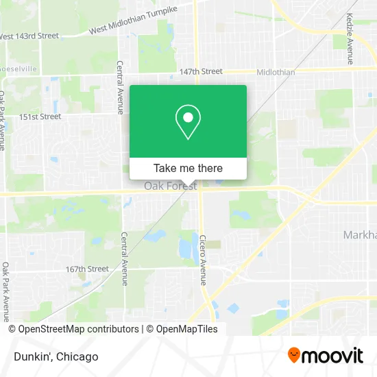 Dunkin' map