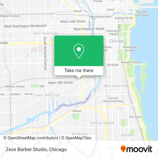Zeze Barber Studio map