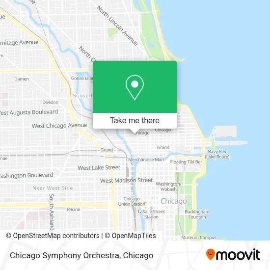 Chicago Symphony Orchestra map