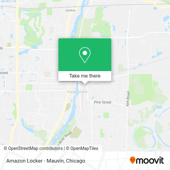 Amazon Locker - Mauvin map