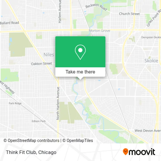 Think Fit Club map