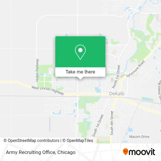 Army Recruiting Office map