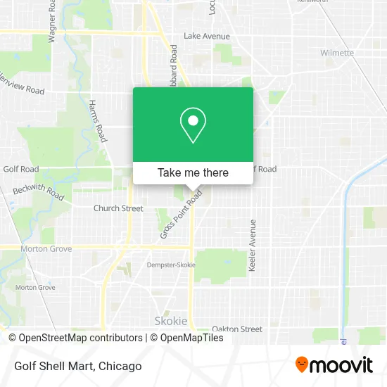 Golf Shell Mart map