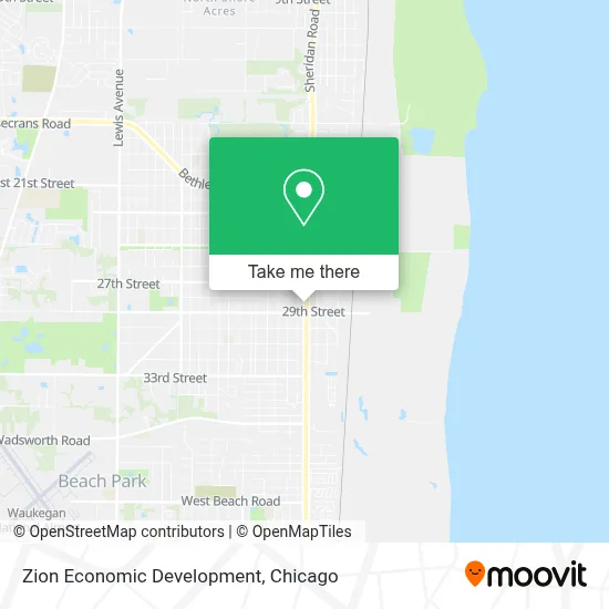 Zion Economic Development map