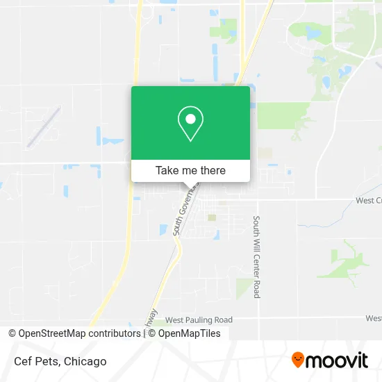 Cef Pets map