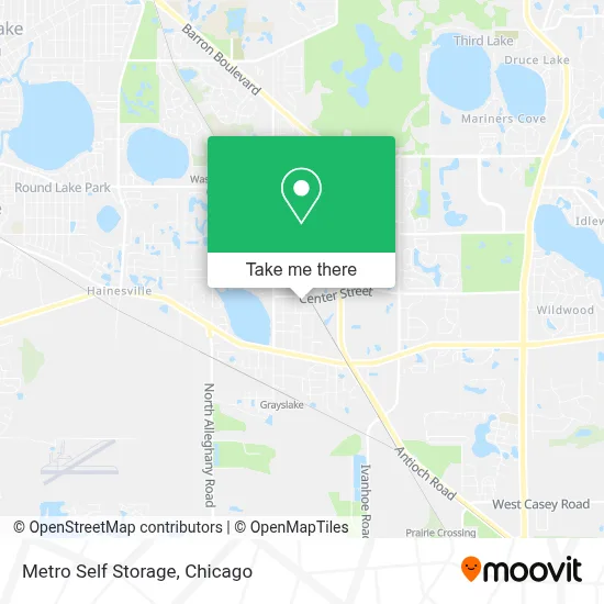 Metro Self Storage map