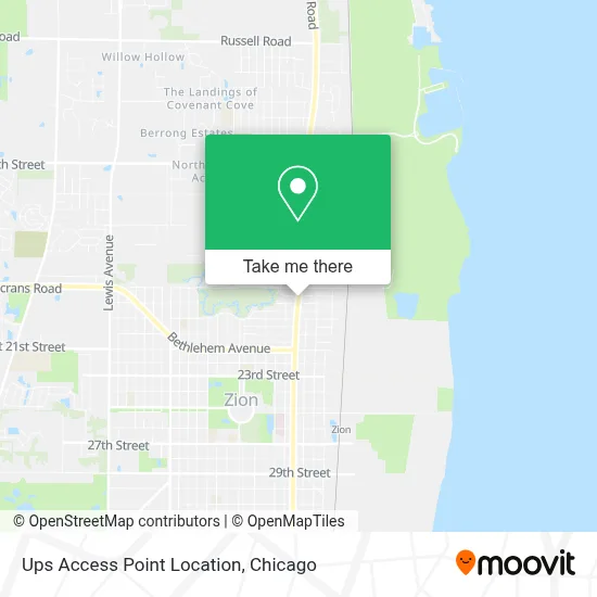 Ups Access Point Location map