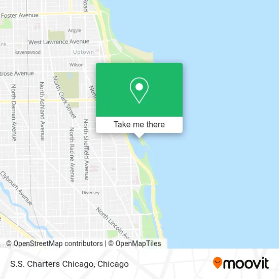 S.S. Charters Chicago map