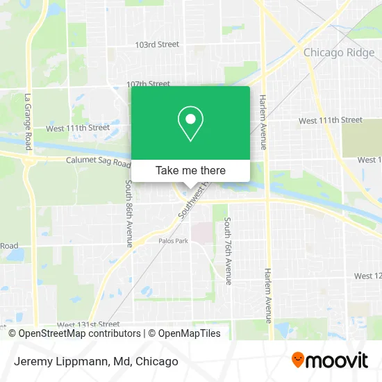 Jeremy Lippmann, Md map