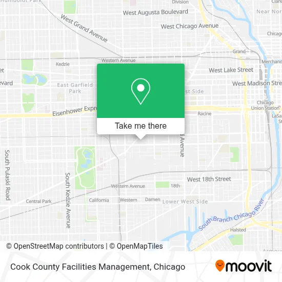 Cook County Facilities Management map