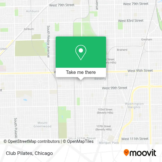 Club Pilates map