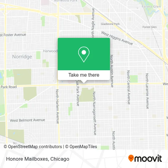 Honore Mailboxes map