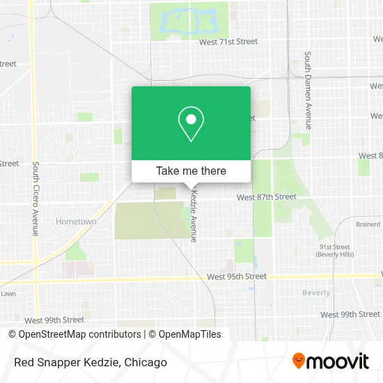 Red Snapper Kedzie map