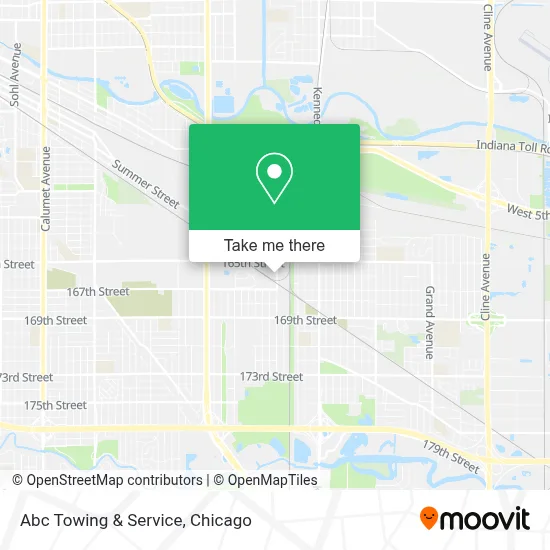 Abc Towing & Service map