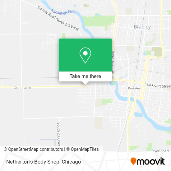 Netherton's Body Shop map