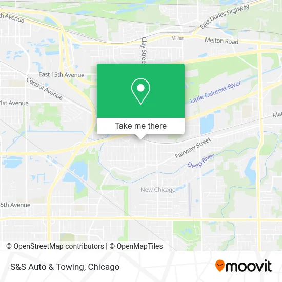 S&S Auto & Towing map
