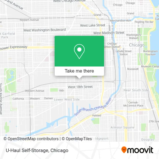 U-Haul Self-Storage map