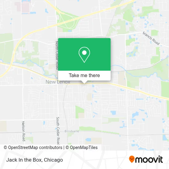 Jack In the Box map